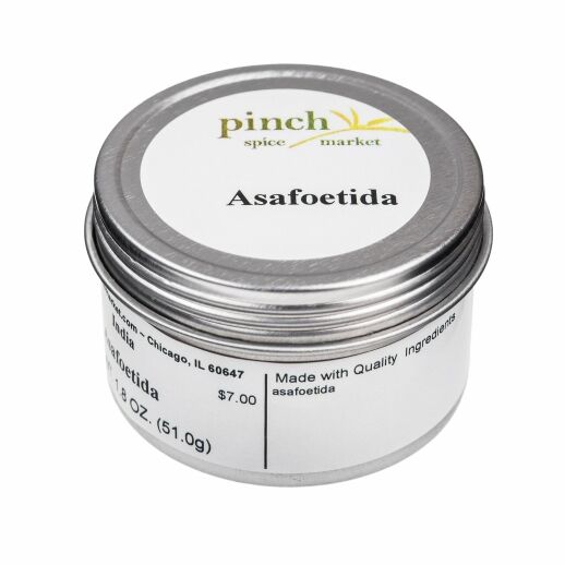 tin of asafoetida hing from India