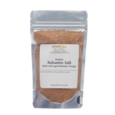 salt infused with balsamic oil bag tin