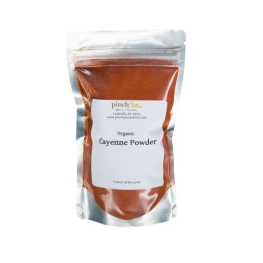 bag of organic cayenne
