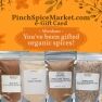 organic spice gift e-card last minute