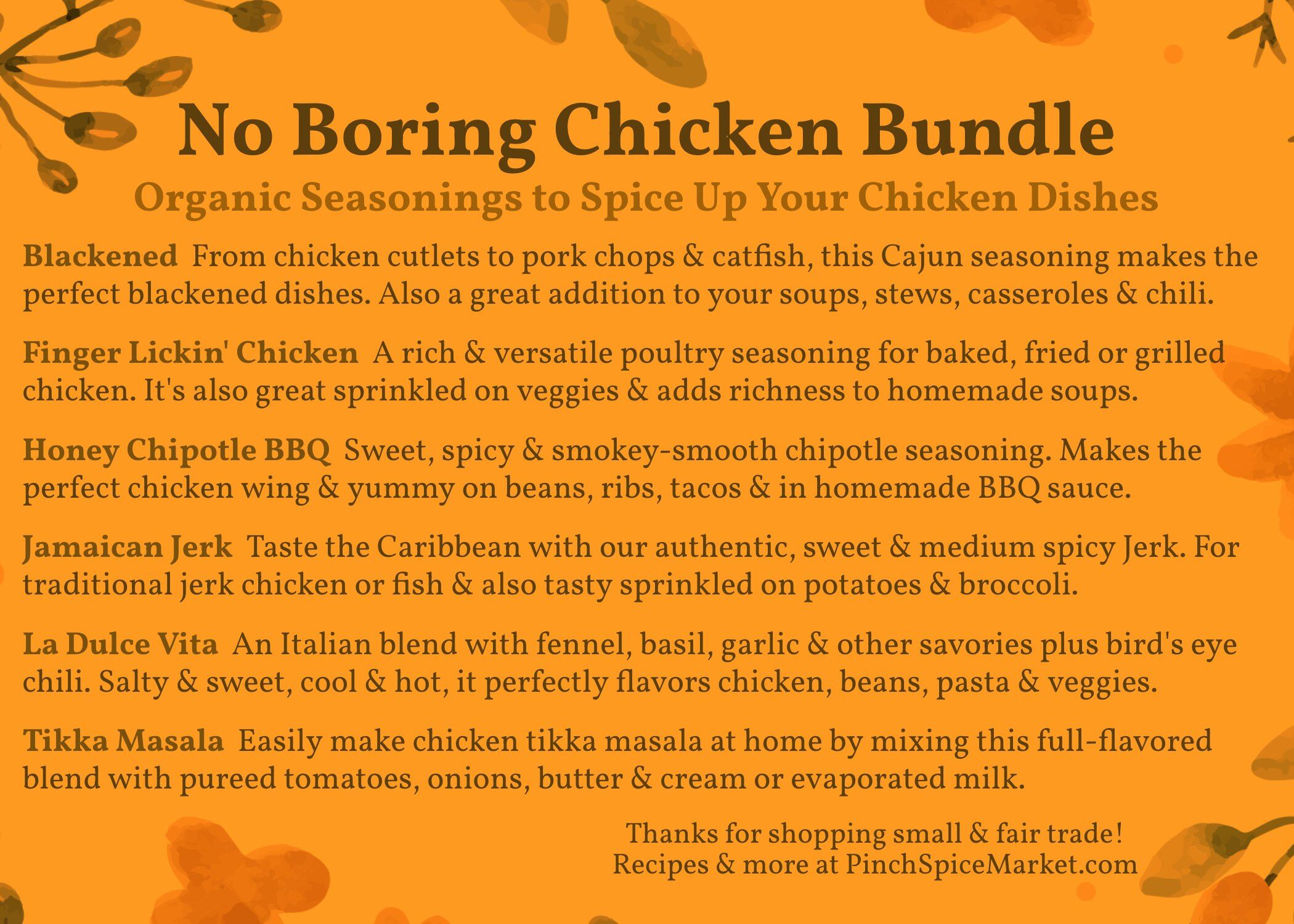 what in the chicken spices bundle
