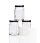 spice jars metal lids square