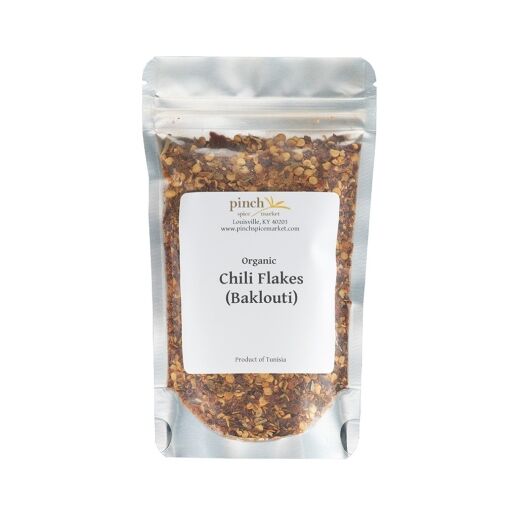 baklouti chili flakes in a bag
